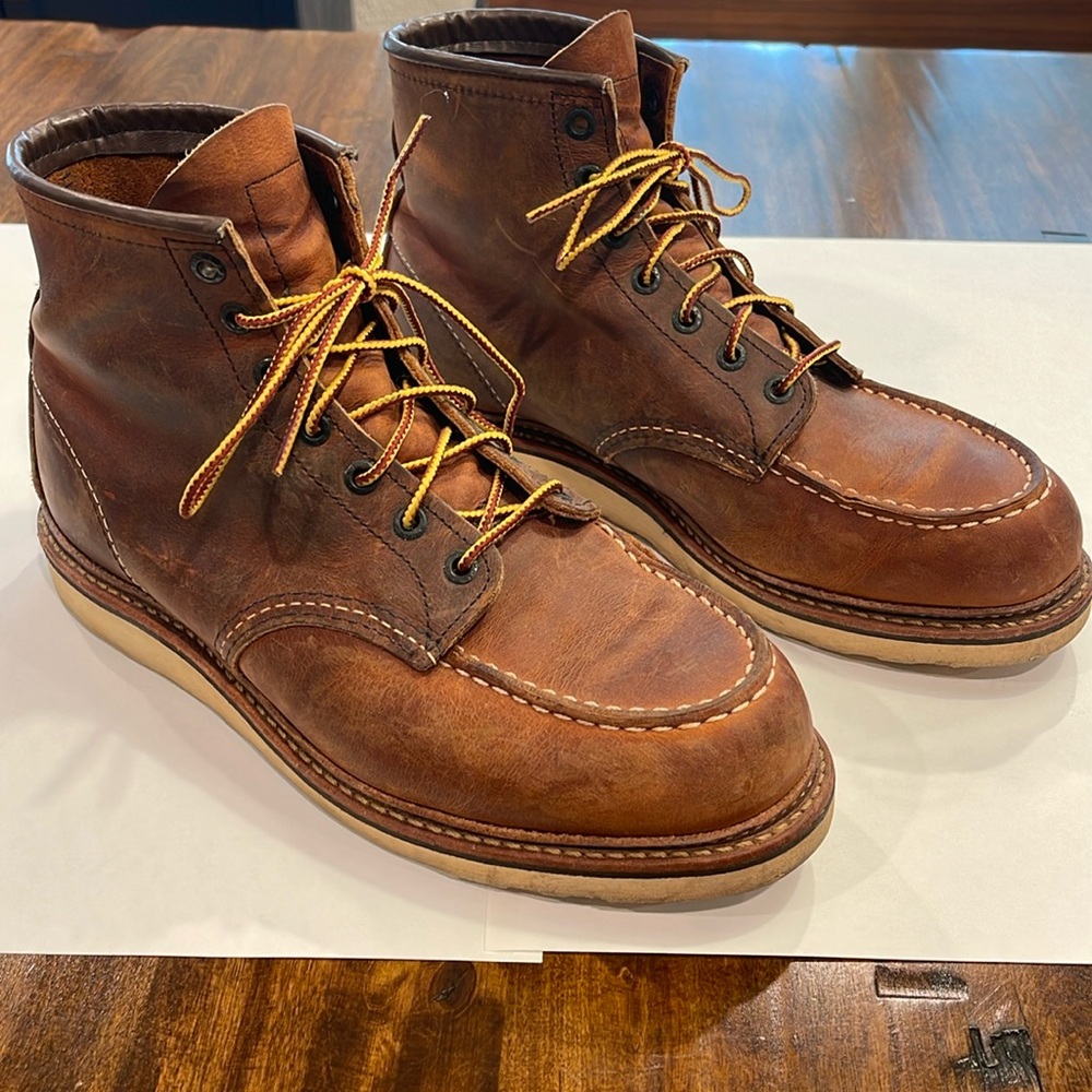 Red wing heritage men’s 1907 size 10 D double stitch sole
